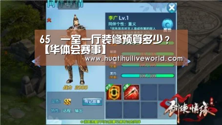 65㎡一室一厅装修预算多少?【华体会赛事】(图2) 华体会赛事
